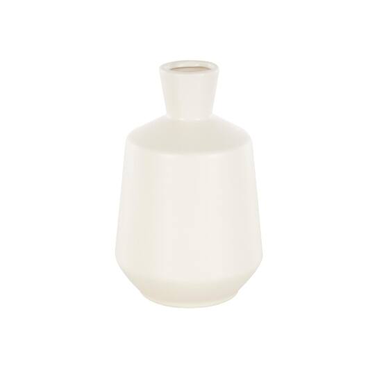7.5" Cream Ceramic Minimalistic Vase